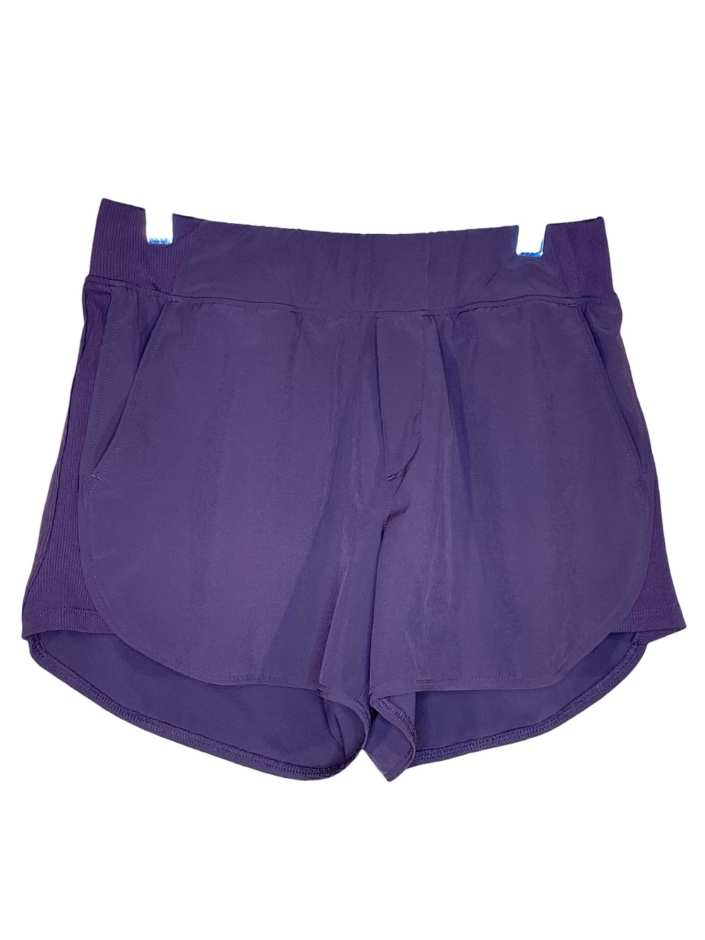 Members Mark Purple Athletic Woven Shorts Moisture Wicking Stretchy Fabric SZ SM